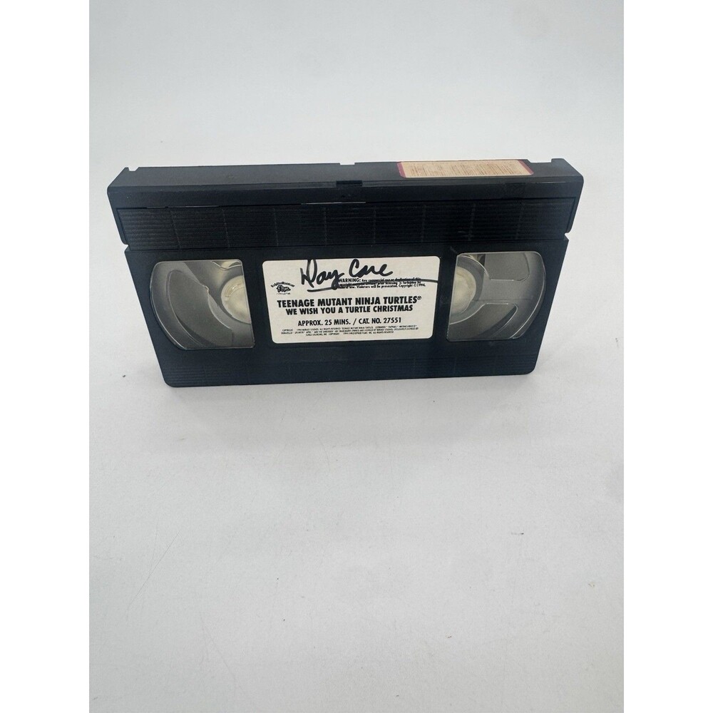 We Wish You a Turtle Christmas Rare VHS Teenage Mutant Ninja Turtles 1994 Tested